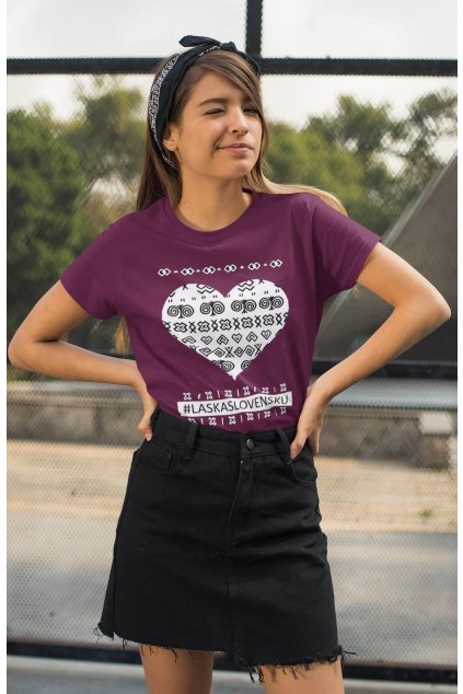 Dámske tričko Láska Slovensku