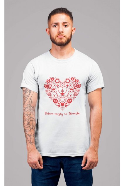 Pánske tričko Srdcom navždy na Slovensku
