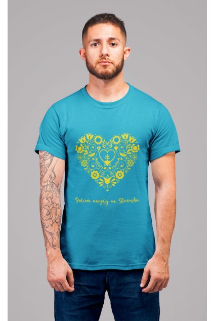 Pánske tričko Srdcom navždy na Slovensku