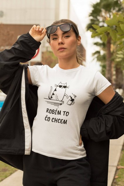 Dámske tričko Robím to čo chcem káva