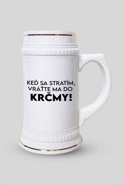 Pivný krígeľ KEĎ SA STRATÍM