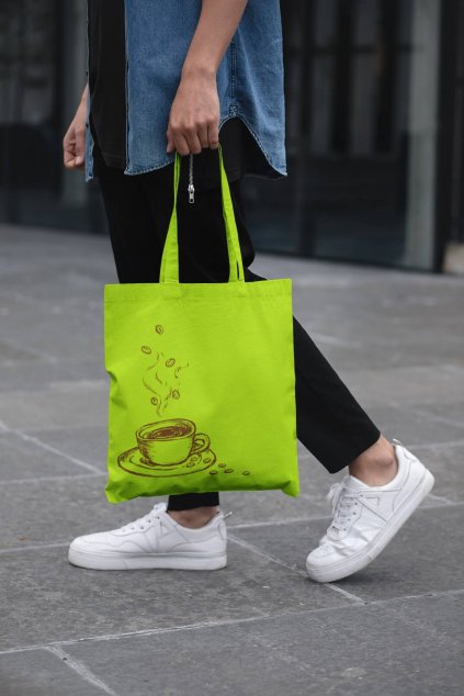 Bavlnená taška Káva