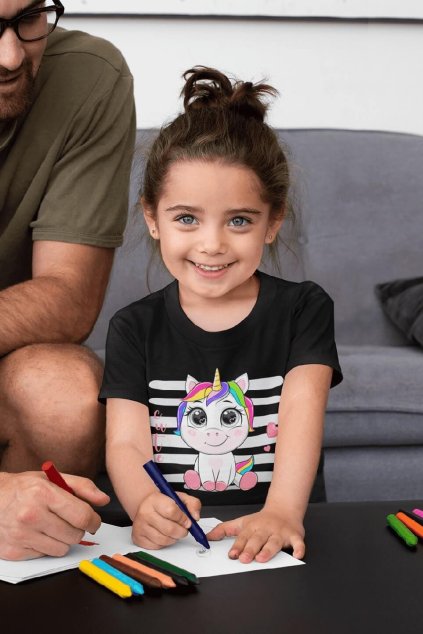 Dievčenské tričko Cute jednorožec