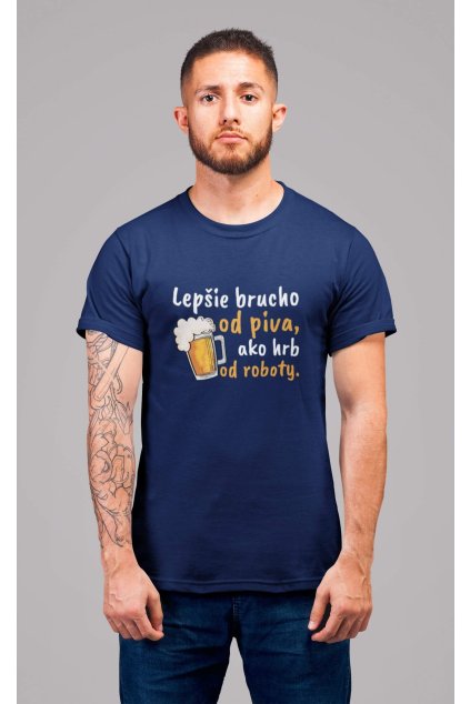Pánske tričko Lepšie brucho od piva