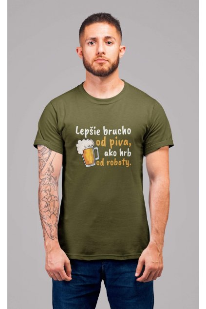 Pánske tričko Lepšie brucho od piva