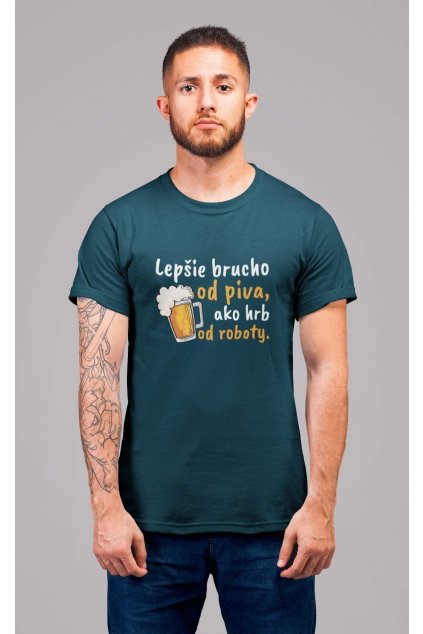 Pánske tričko Lepšie brucho od piva