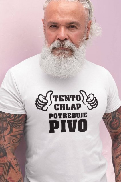 Pánske tričko Tento chlap potrebuje pivo