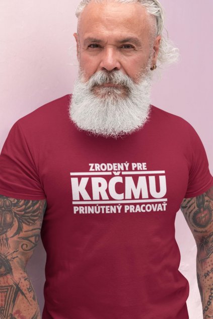 Pánske tričko Zrodený pre krčmu