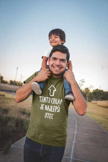 Pánske tričko Tento chlap je najlepší otec