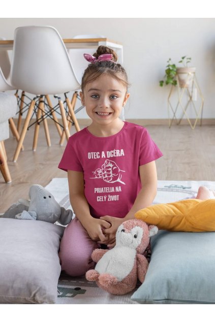 Detské tričko pre dcéru Otec a dcéra
