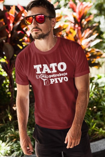 Pánske tričko Tato potrebuje pivo