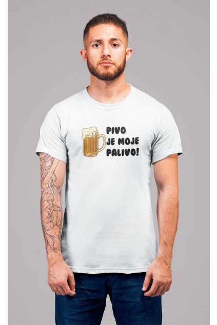 Pánske tričko Pivo je moje palivo