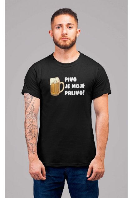 Pánske tričko Pivo je moje palivo