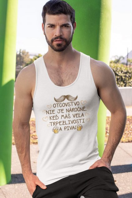 tank top mockup featuring a serious looking man by concrete columns 32543 (1)