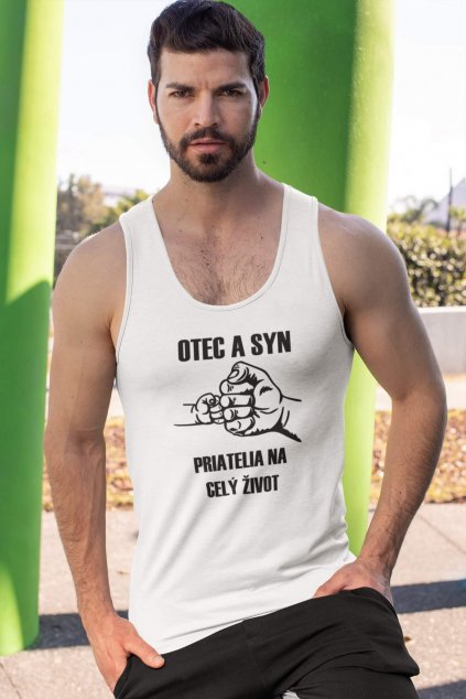 tank top mockup featuring a serious looking man by concrete columns 32543 (3)