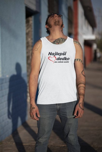 tank top mockup of a tattooed man on a street 32808a (3)