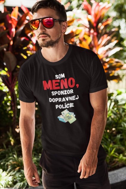 Pánske tričko Sponzor dopravnej polície