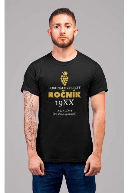 Pánske tričko Ročník s vlastným rokom