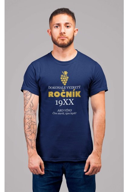 Pánske tričko Ročník s vlastným rokom