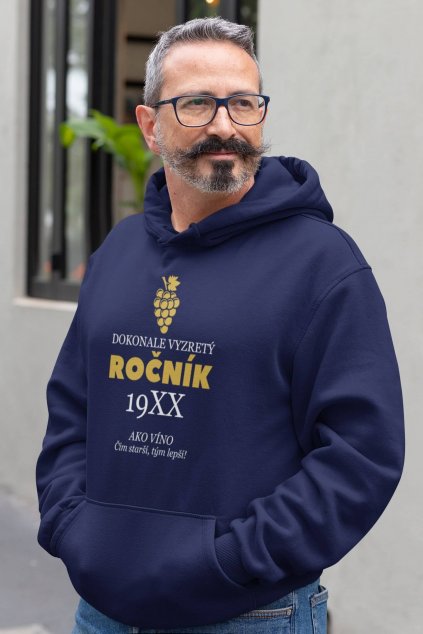 Pánska mikina Ročník s vlastným rokom
