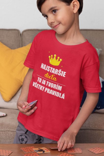 Detské tričko Najstaršie dieťa