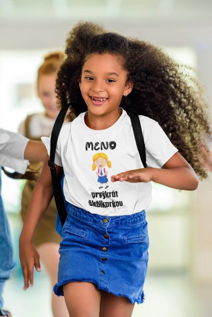 Dievčenské tričko Škôlkarka s vlastným menom