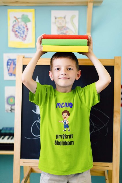 Chlapčenské tričko Školák s vlastným menom