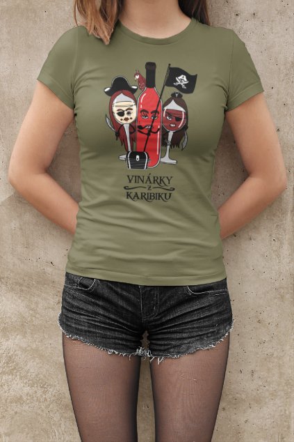 Dámske tričko Vinárky z Karibiku