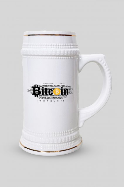 Pivný krígeľ Bitcoin
