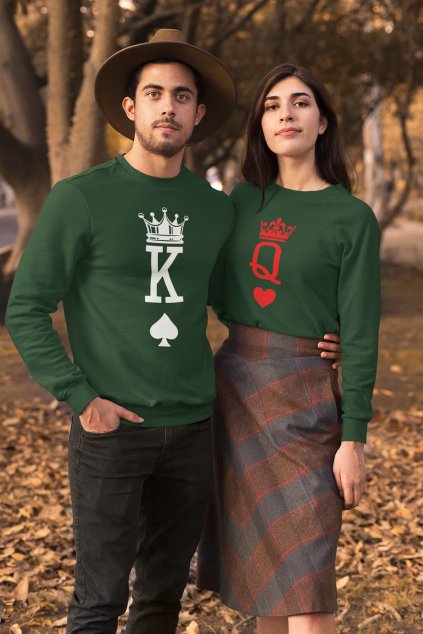 Unisex mikiny pre páry K a Q