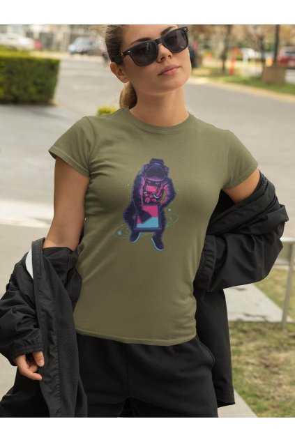 Dámske tričko Astronaut screen