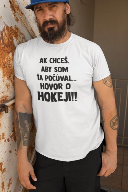 Pánske tričko Hovor o hokeji