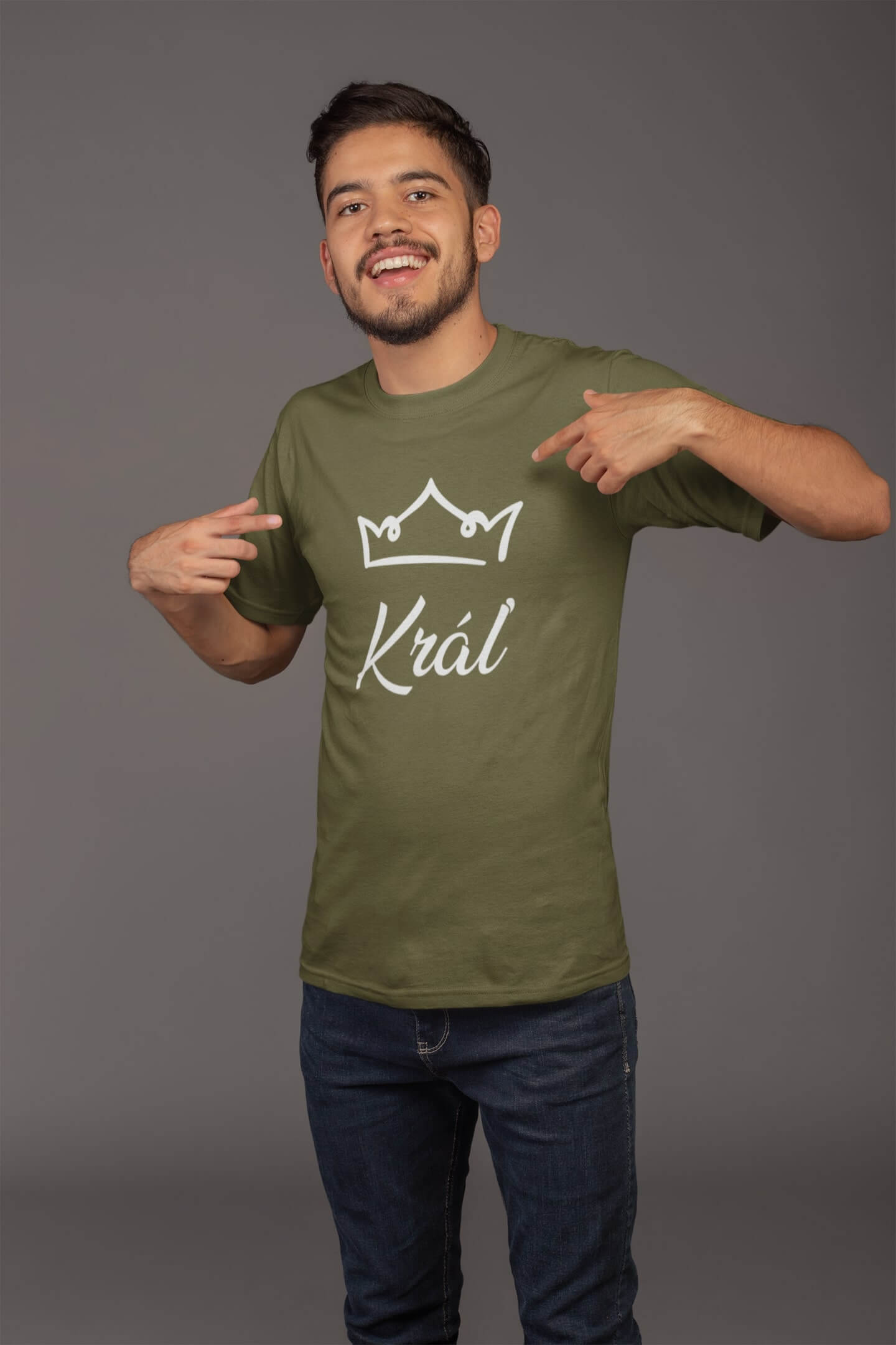 MMO Pánske tričko pre otca Kráľovská rodina Vyberte farbu: Khaki, Vyberte veľkosť: XL