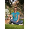 t shirt mockup of a woman with a smiling dog next to her 28036 (7)