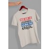 Pánske tričko Legendy sa volajú Karolmockup of a hand holding a t shirt in a colorful background 26735 (1)