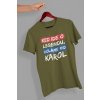 Pánske tričko Legendy sa volajú Karolmockup of a hand holding a t shirt in a colorful background 26735 (3)