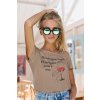 Dámske tričko Potrebujem pohár vínat shirt mockup of a woman with reflective sunglasses holding her hair m12929 r el2 (6)