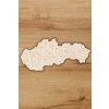 Mapa okresov Slovenska - drevené puzzle