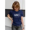 mockup of a blonde woman checking out her t shirt 4969 el1 (6)