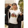 Vianočné dámske tričko Santa Claus s rúškom