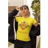 t shirt mockup of a bold woman wearing an athleisure outfit 32445