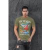t shirt mockup featuring a man standing against a dark wall 420 el