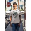 front shot tshirt mockup of a man walking on the street 18238
