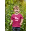 mockup of a toddler wearing a t shirt and walking in nature 2915 el1 (4)