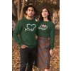 Unisex mikiny pre páry King Queen Mickey