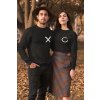 Unisex mikiny pre páry Krúžok a krížik