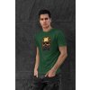 t shirt mockup featuring a serious looking man posing against a dark stone wall 427 el (9)