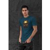 t shirt mockup featuring a serious looking man posing against a dark stone wall 427 el (11)