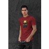 t shirt mockup featuring a serious looking man posing against a dark stone wall 427 el (3)