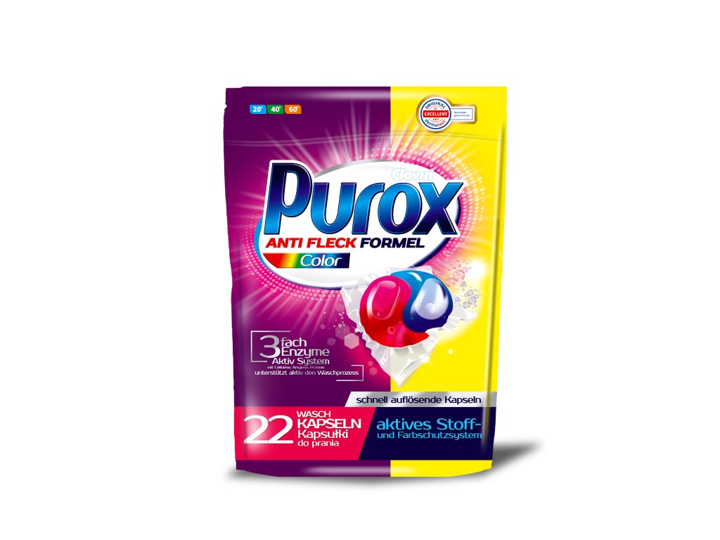 PUROX CAPS 22 szt COLOR doypack VISUALL PACK 2021